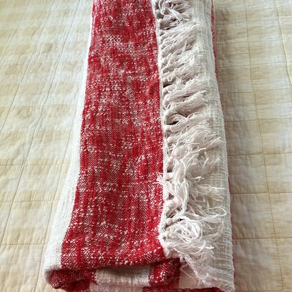 POTTERY BARN cotton throw 70”x 55” blanket - Picture 6 of 6